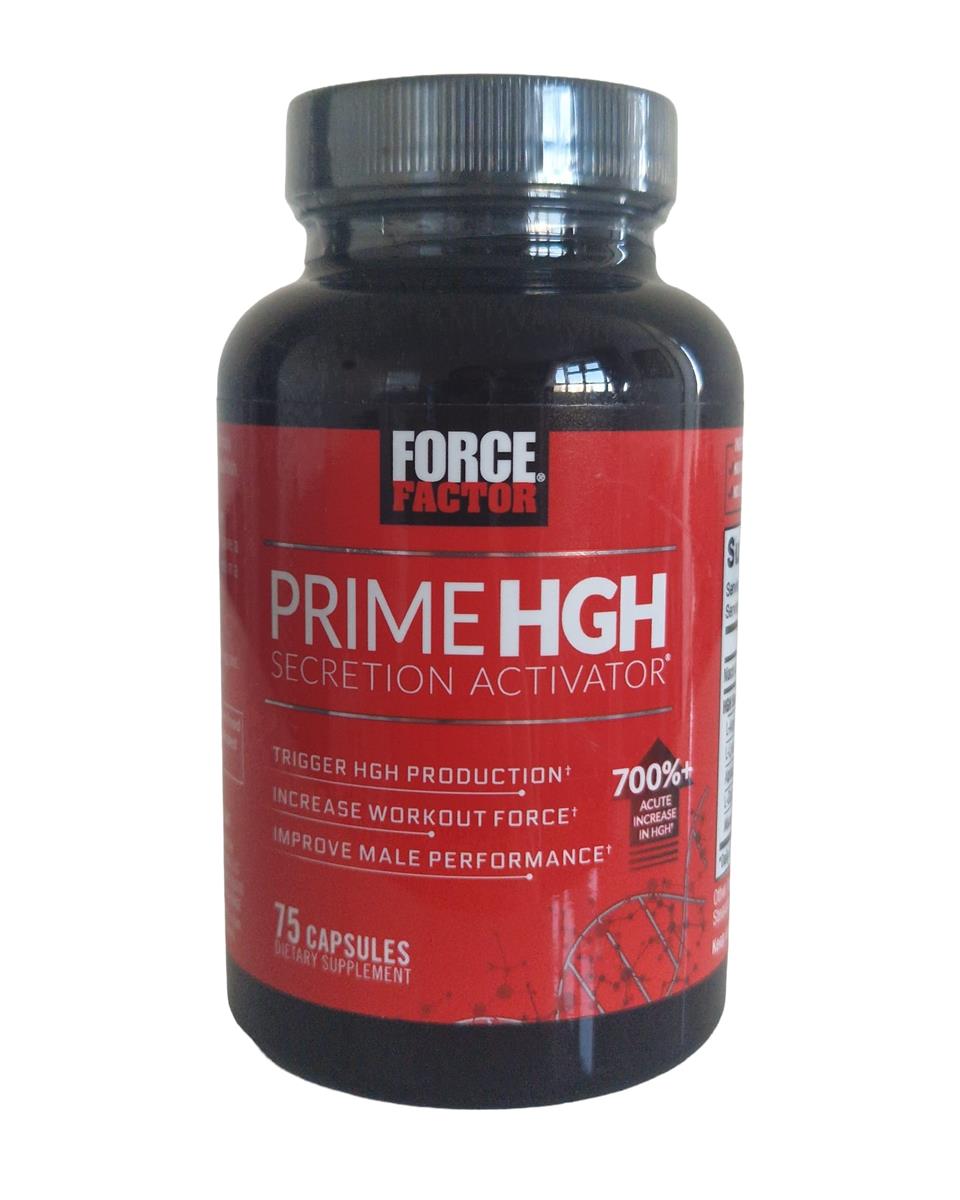 Prime HGH Secretion Activator Force Factor – 75 Capsule Per Supporto Alla Crescita Muscolare, Gym & Training